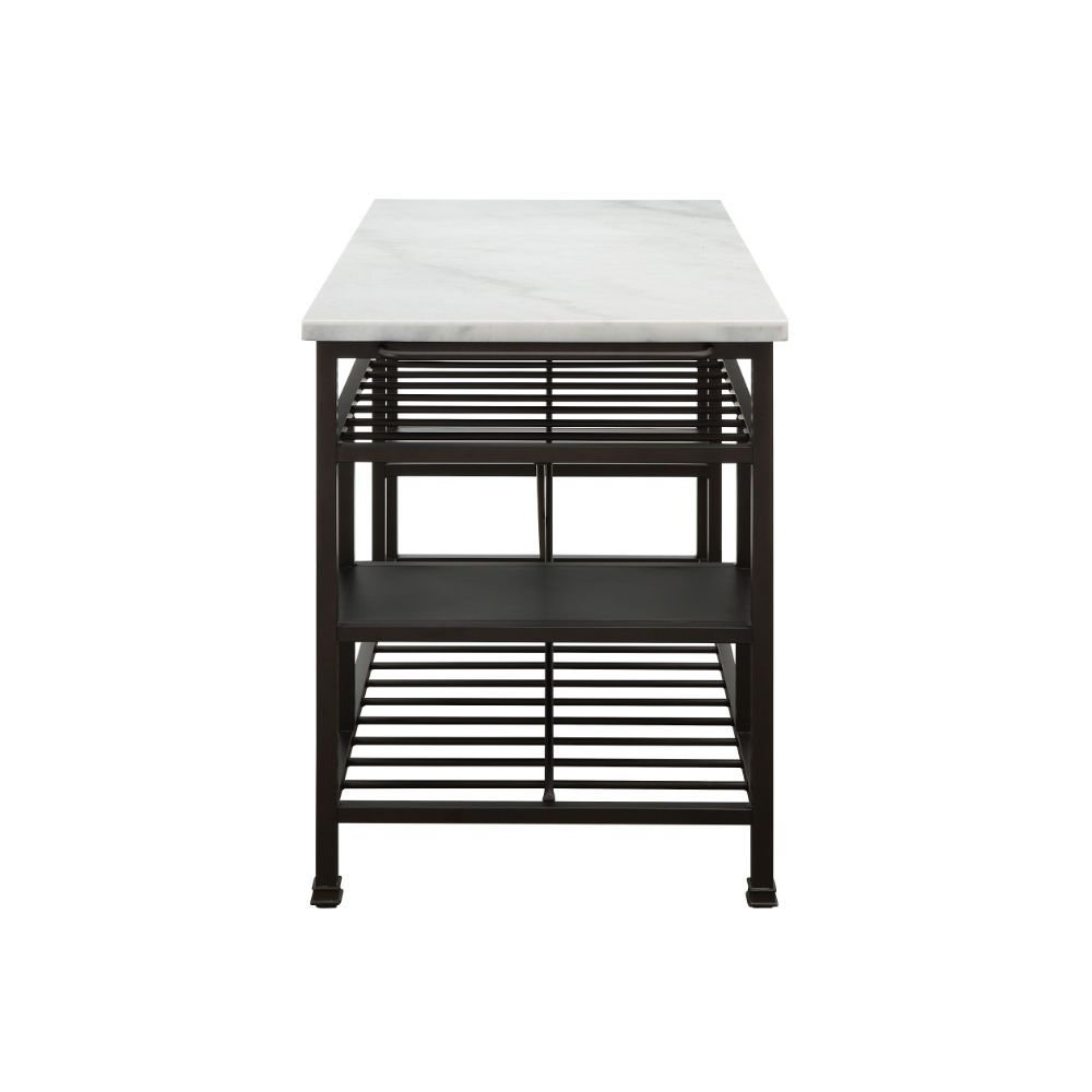 Wade Logan® Hodder Prep Table with Marble Top & Reviews | Wayfair